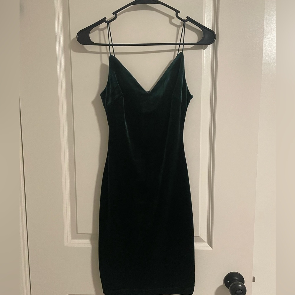 Green velvet homecoming dress bought at macys